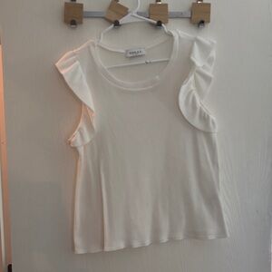 Nollie Cream Ruffle Sleeve Blouse